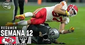 Kansas City Chiefs vs. Las Vegas Raiders | Semana 12 NFL 2023 | NFL Highlights Resumen en español
