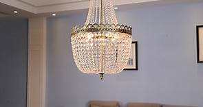 Zgear Lumos French Empire Antique Bronze 5 light Crystal Chandelier Ceiling Pendant Lighting Fixture
