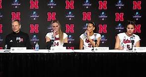 Nebraska's John Cook, Ally Batenhorst, Harper Murray and Bekka Allick full press conference after