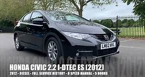 HONDA CIVIC 2012 for sale Colchester - LASCARS (Used Cars for Sale in Colchester, Essex)
