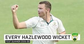 Every wicket: Watch all 11 of Hazlewood's wickets for the summer