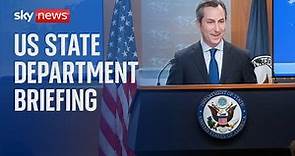 Watch live: US State Department briefing with spokesperson Matthew Miller