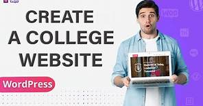How To Create College Website Using WordPress Full Guide | Themehunk