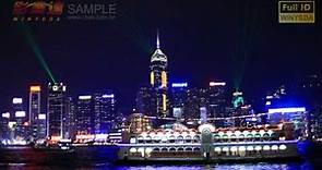 3D Full HD 1080p HD 香港 維多利亞港 Victoria Harbour 夜風華 燈光秀(5)影片素材W0018