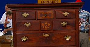 Antiques Roadshow:Appraisal: Chippendale Walnut Tall Chest, ca. 1790 Season 27 Episode 18