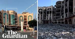 Gaza City before and after: footage shows destruction wreaked by war