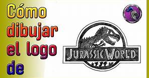 🦖Cómo dibujar el logo de JURASSIC WORLD🦖 How to draw the JURASSIC WORLD LOGO✏️😄