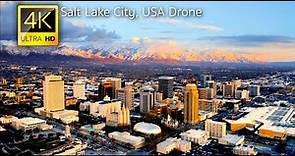 Salt Lake City, Utah, USA in 4K UHD Drone Video