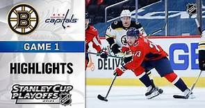 First Round, Gm1: Bruins @ Capitals 5/15/21 | NHL Highlights