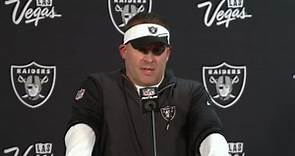 Raiders Josh McDaniels After Beating the Broncos