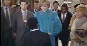 Princess Diana visits the Dick Sheppard School in Tulse Hill, Brixton on January 23rd in 1982