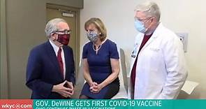 Ohio Gov. Mike DeWine receives his first COVID-19 vaccination