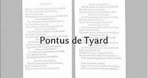 Amour m'a fait vassal souz son empire... (extraits), Pontus de Tyard