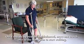 How to use Crutches -- Partial Weightbearing