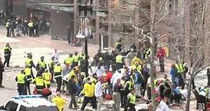 Blast at the finish line of the Boston Marathon