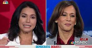 Tulsi Gabbard Goes After Democratic Party in Debate With Kamala Harris | NBC New York