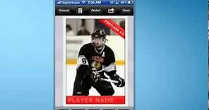 How to make a hockey card with Sports Card