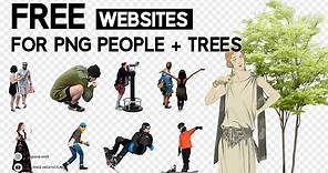 10 websites to download FREE cut out PNG People and Trees