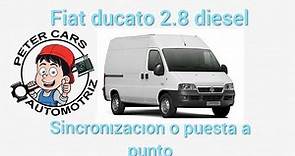 Fiat ducato 2.8 diesel, sincronización o puesta a punto🇻🇪