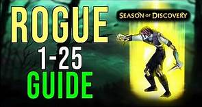 I TRIED EVERY BUILD. Beginner Rogue 1-25 Leveling Guide SoD