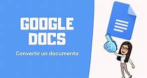 Convertir documento de Word en Google Docs
