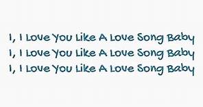 Selena Gomez: Love You Like A Love Song Baby Lyrics