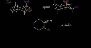 Conformaciones del ciclohexano III: disustituído