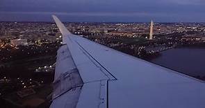 Ronald Reagan Airport (DCA) stunning approach and GO AROUND