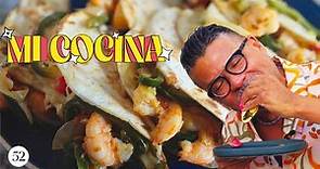 Toasty, Cheesy Tacos Gobernador (Shrimp Tacos) | Mi Cocina with Rick Martinez