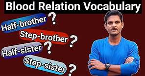 Meaning Difference: Half-brother Vs Step-brother || Half-sister Vs Step-sister