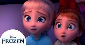 Anna y Elsa pequeñas, aprenden sobre el Bosque Encantado | Frozen