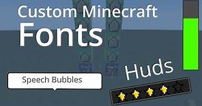 Custom Fonts in Minecraft - Everything you need to know