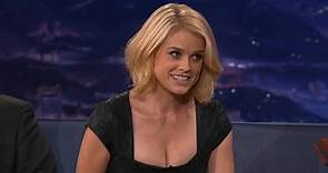 Alice Eve talks about her different coloured eyes on Conan