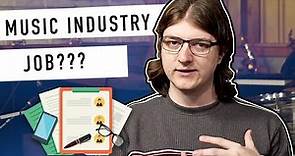 How To Get A Job In The Music Industry & Get Hired!