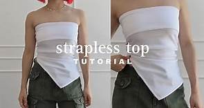 strapless top tutorial