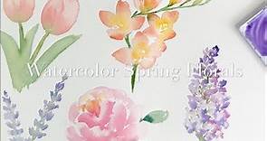 Watercolour Spring Florals