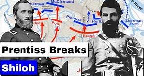Battle of Shiloh Part 2, Prentiss Breaks | Animated Battle Map