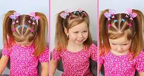 Fun Pigtail Hairstyle Perfect For Kids! 🌈
