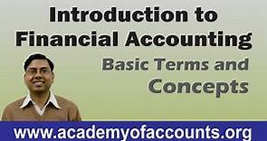 #1 Basic Introduction of Financial Accounting