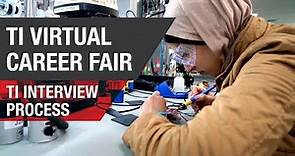 TI Virtual Career Fair - Interview process