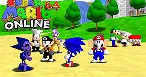 Ahora se puede Jugar Mario 64 Online 😯 (Juega con Sonic, Mario Elefante, Peppino, Pizzelle)