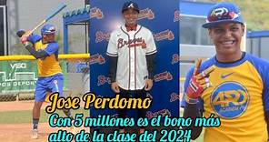 Jose Perdomo el prospecto con el mejor bono de la clase 2024