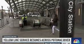 Metro's Yellow Line Resumes Service Across Potomac River | NBC4 Washington