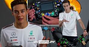 George Russell EXPLAINS his Mercedes Race Seat and Steering Wheel 🔍
