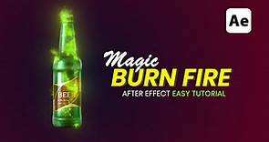 Animate Magic Fire Burn Effect in After Effect | Magic Fire - @MotionsFly