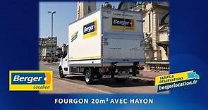 Berger Location - Fourgon 20m3 avec hayon