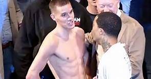 (ROWDY SCENE) GERVONTA DAVIS VS. LIAM WALSH OFFICIAL WEIGH-IN AND FINAL FACE OFF - WALSH FANS CHANT