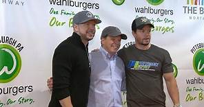 The Wahlbergs visit new Wahlburgers restaurant in Pittsburgh