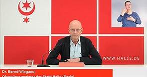 Halle (Saale): Oberbürgermeister Dr. Bernd Wiegand zur aktuellen Corona-Lage am 30. März 2021