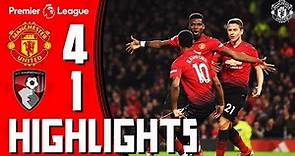 Highlights | Manchester United 4-1 Bournemouth | Premier League